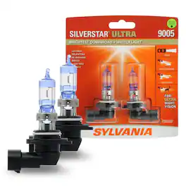 Sylvania - 9005 SilverStar Ultra - High Performance Halogen Headlight Bulb, High Beam, Low Beam and Fog Replacement Bulb,