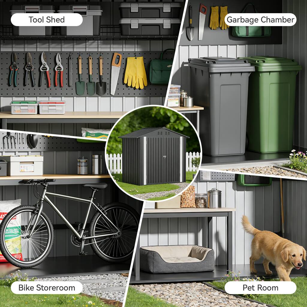 Tool Shed  
Garbage Chamber  
Bike Storeroom  
Pet Room