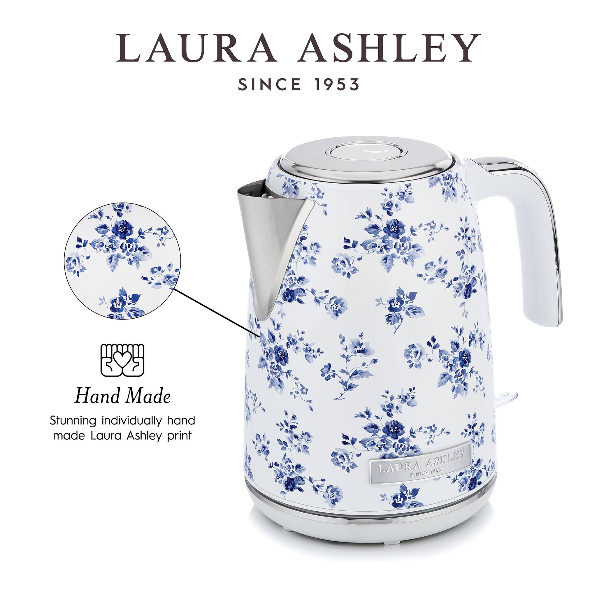 LAURA ASHLEY  
SINCE 1953  

7 Hand Made Stunning individually hand made Laura Ashley print  

LAURA ASHLEY  
SINCE 1953  

Hand Made  
Stunning individually hand made Laura Ashley print