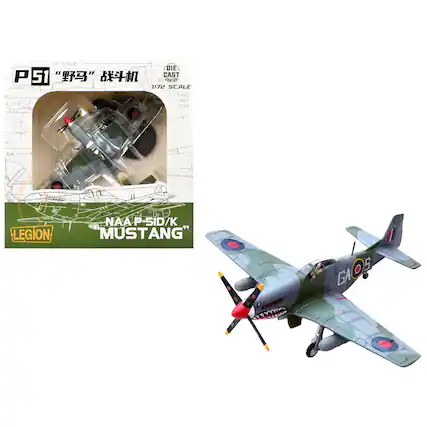 32 3-5/16 DIE CAST 52 P 51 1/72 SCALE FUSE REF 6 1/2 LINE : -1 /16 3P DIA LEGION NAA P-SID/K MUSTANG