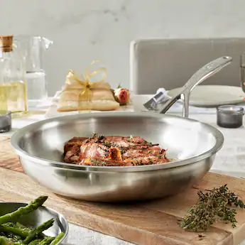 Demeyere Atlantis Proline 9.4-inch Stainless Steel Fry Pan