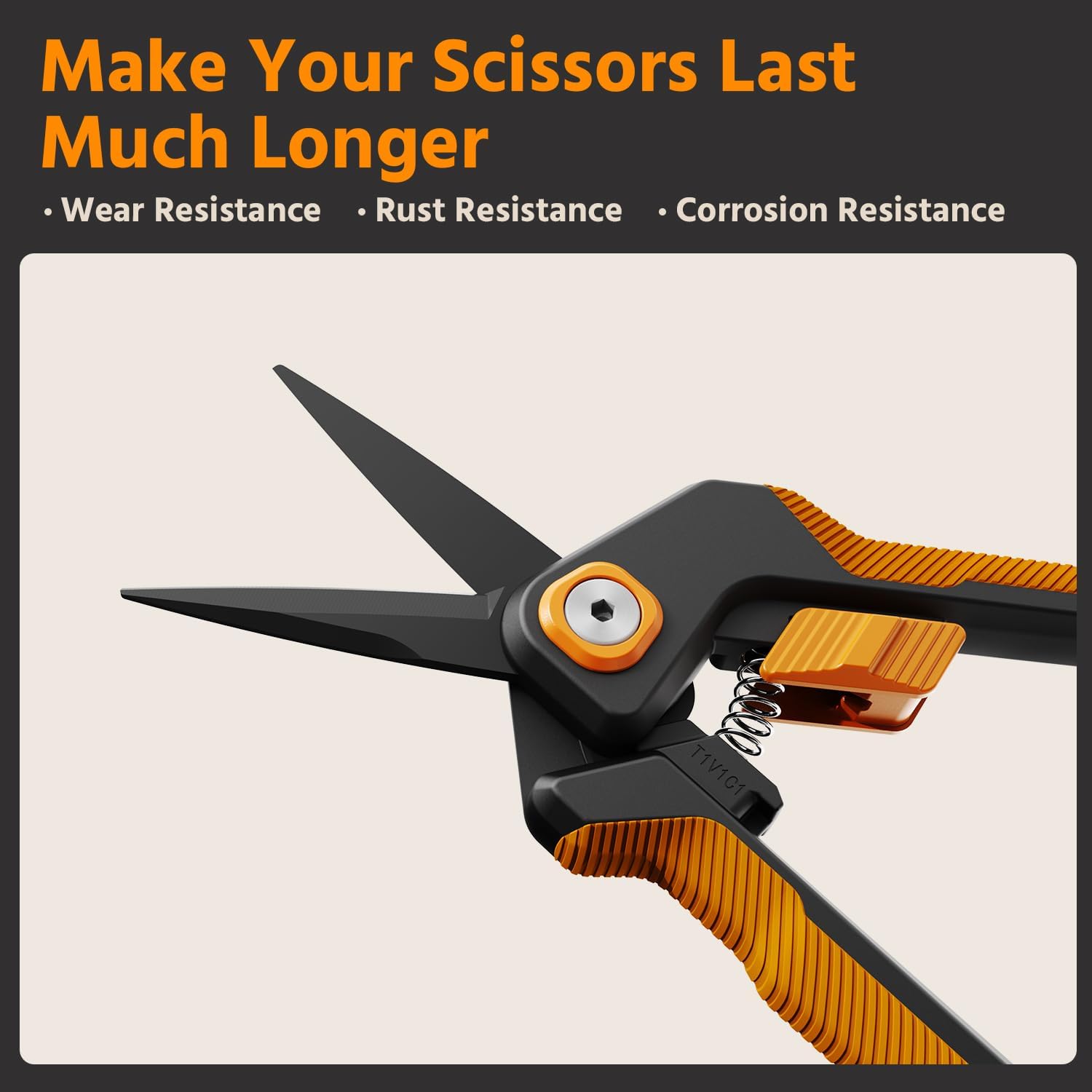 Make Your Scissors Last Much Longer  
- Wear Resistance  
- Rust Resistance  
- Corrosion Resistance