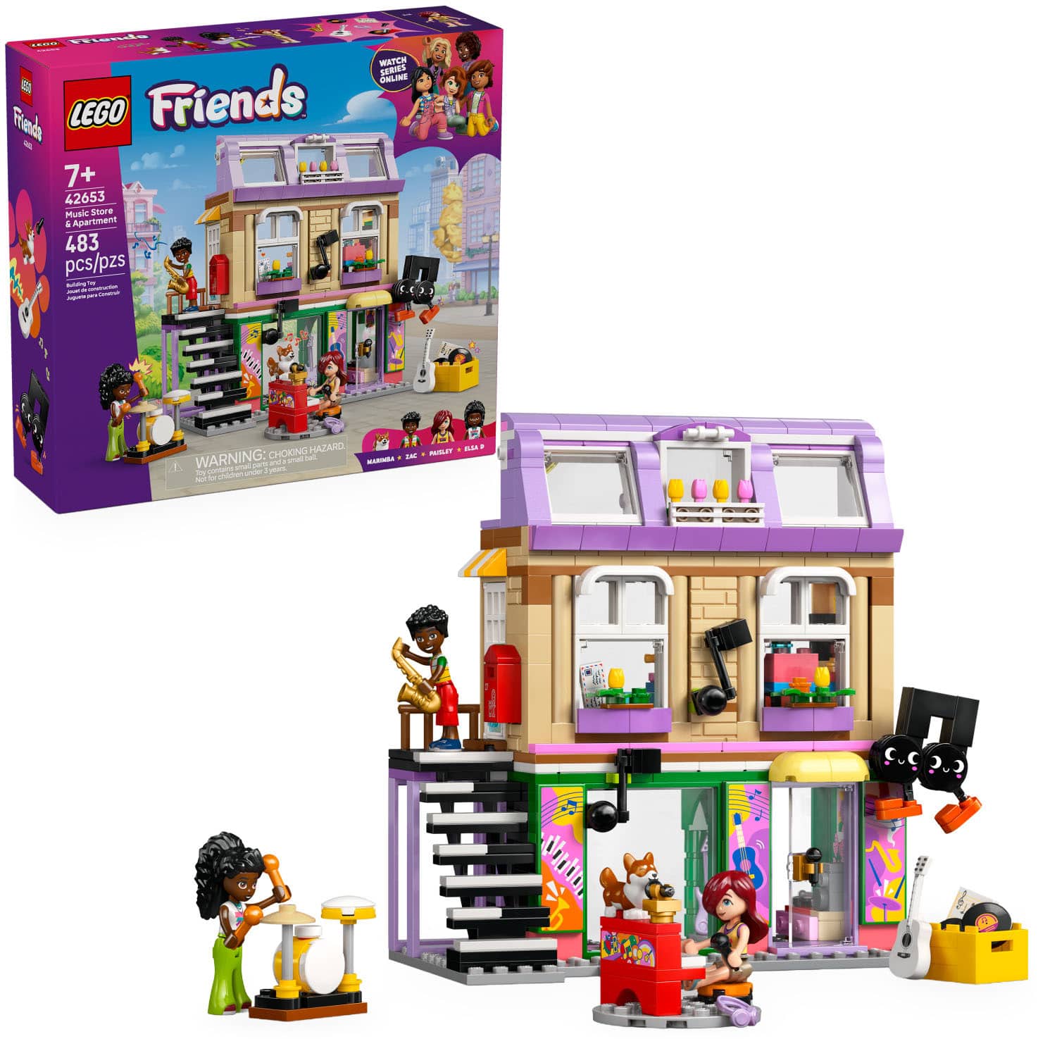 LEGO - Friends Music Store & Apartment Kids Toy 42653 - Front_Zoom