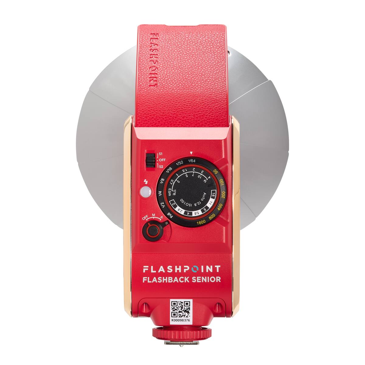 FLASHPOINT 51 OFF 1/64 S2 1/32 16/16 1.5 2 7 3 50 9 10 4 4 1/8 0.7 3 100 1/4 0.5m 17ft Auto 16 200 1/2 001051 12.8 8 11 400 2.8 4 5.6 M Full OFF 800 1600

FLASHPOINT FLASHBACK SENIOR
K00098376