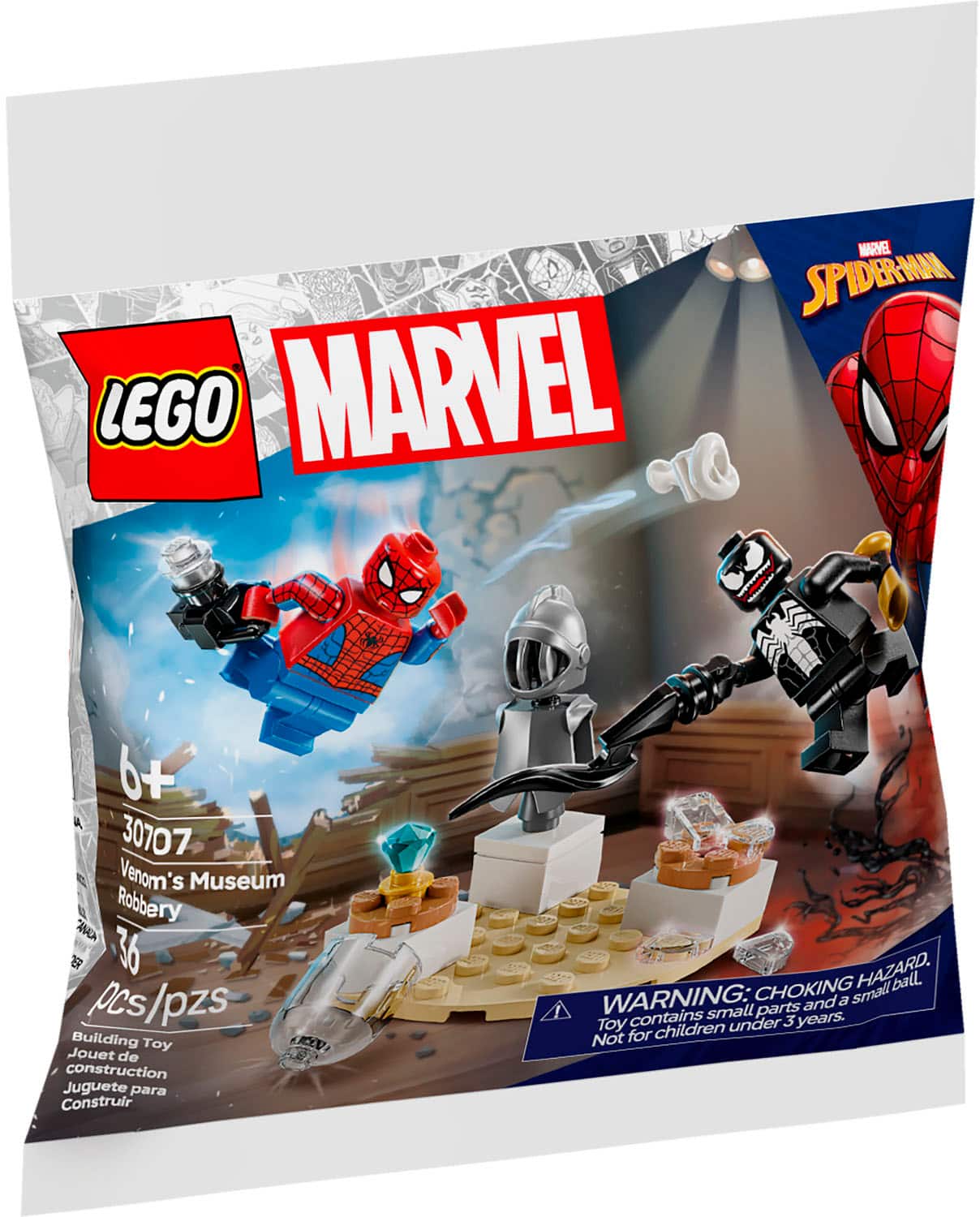 LEGO - Marvel Venom's Museum Robbery Building Set 30707 - Front_Zoom
