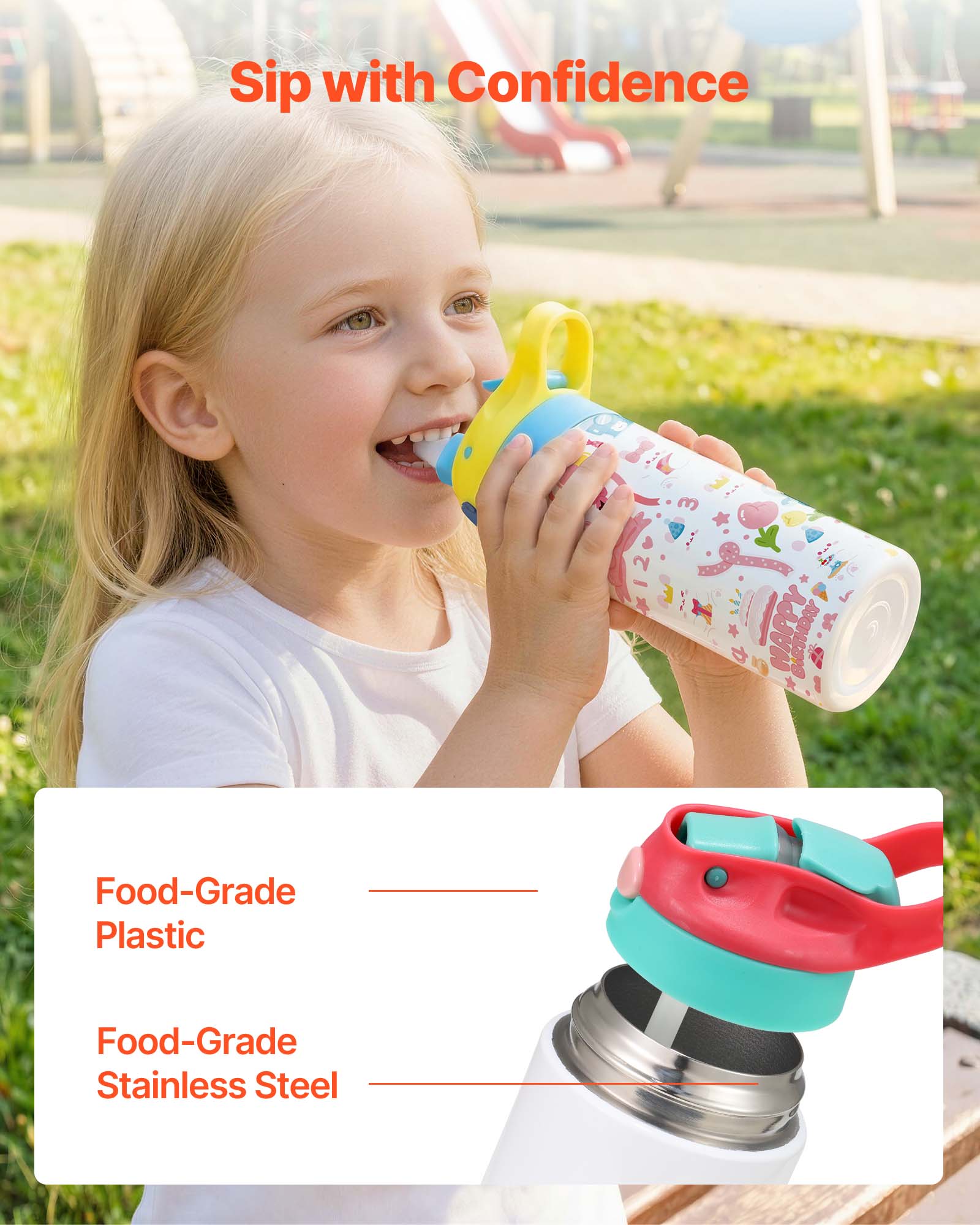 Sip with Confidence

Food-Grade Plastic

Food-Grade Stainless Steel