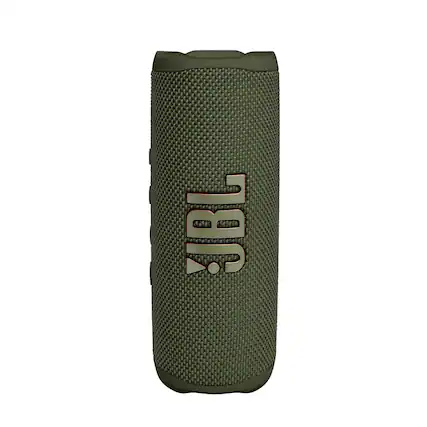 Front. JBL - JBL Flip 6 Portable Bluetooth Speaker powerful sound deep bass waterproof PartyBoost for multiple speaker pairing Green.