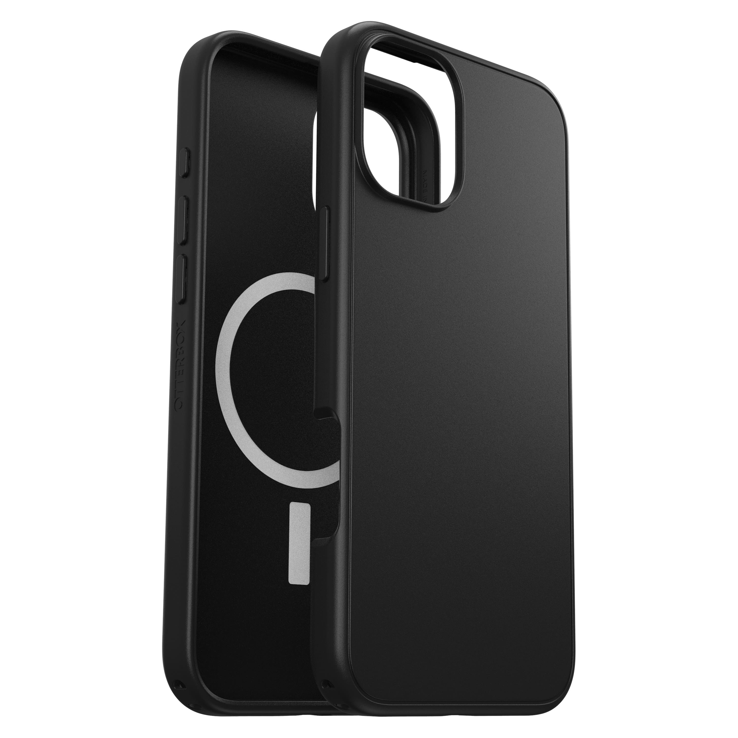Front. OtterBox - Symmetry Series Hard Shell for MagSafe for Apple iPhone 16 Plus - Black.