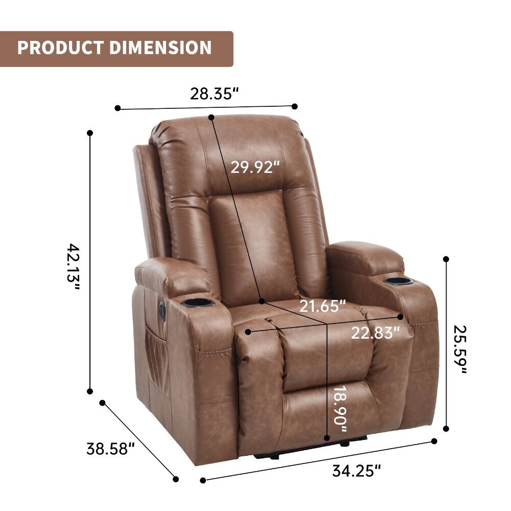PRODUCT DIMENSION
28.35"
29.92"
42.13"
38.58"
21.65" 22.83" 18.90" 34.25"
25.59"