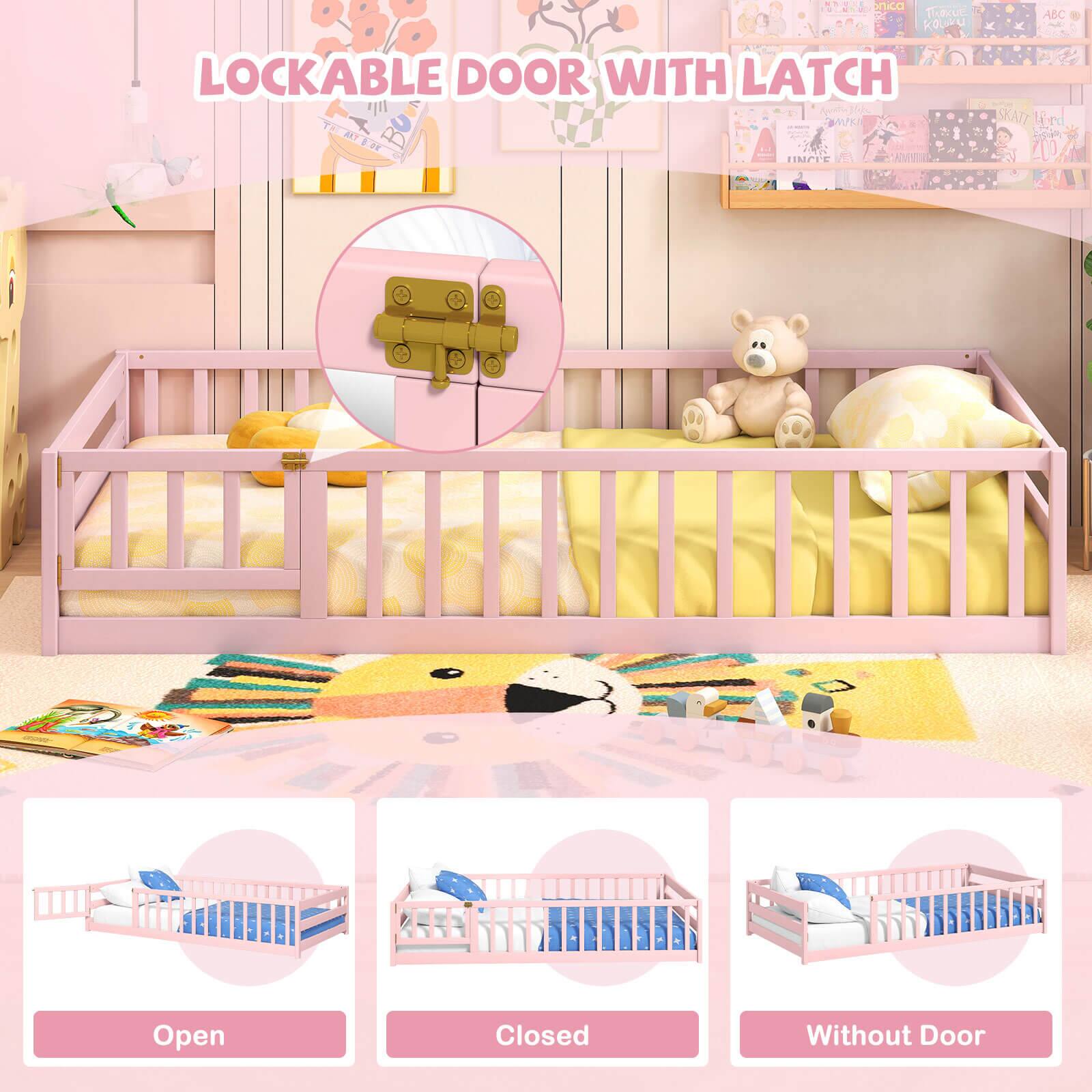 LOCKABLE DOOR WITH LATCH

Open  
Closed  
Without Door