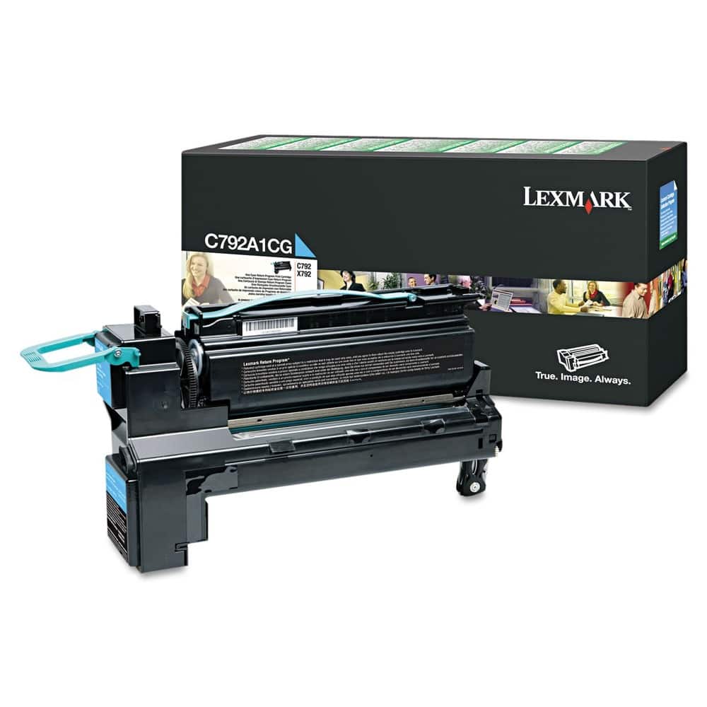 Lexmark - C792A1CG Return Program 6000 Page-Yield Toner - Cyan price history on PriceWatchPro