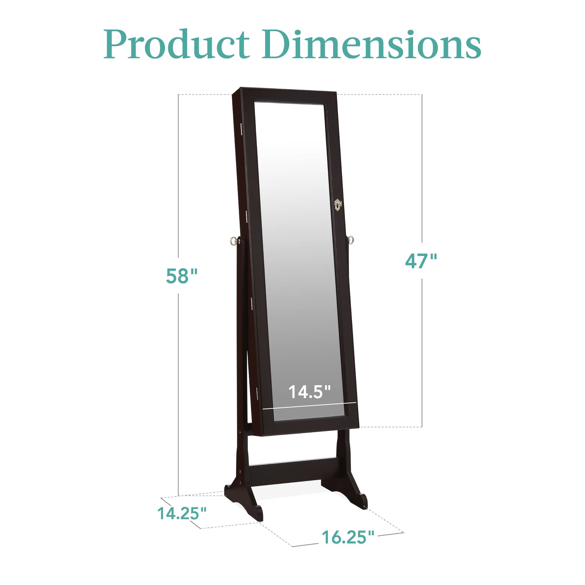 Product Dimensions: 58" x 47" x 14.5" x 14.25" x 16.25"