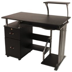 Comfort Products Inc. - Rothmin Computer Desk - Black - Front_Zoom