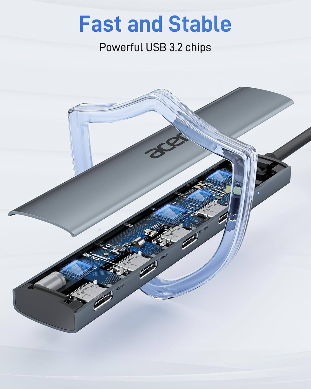 Fast and Stable  
Powerful USB 3.2 chips