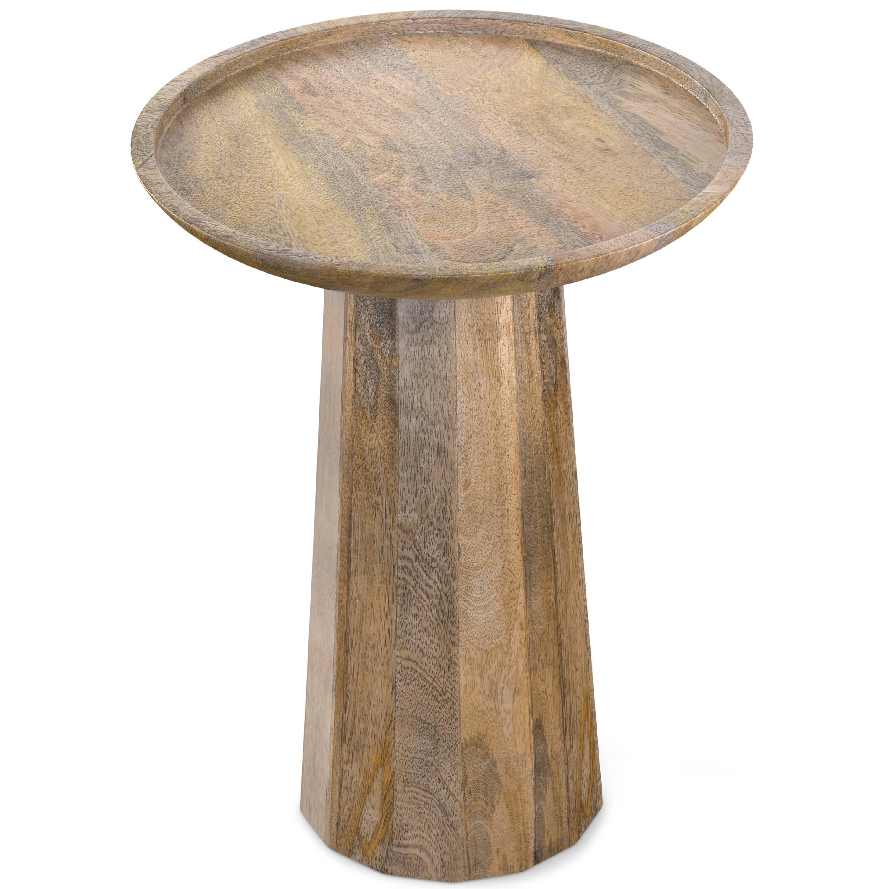 Angle. Simpli Home - Dayton Wooden Accent Table - Natural.