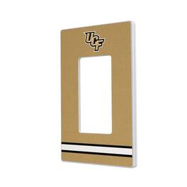 Keyscaper - UCF Knights Stripe Design Single Rocker Light Switch Plate - Multicolor