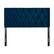 Front. CorLiving - Catalina Diamond Button Tufted Velvet Full/Double Headboard - Navy Blue.