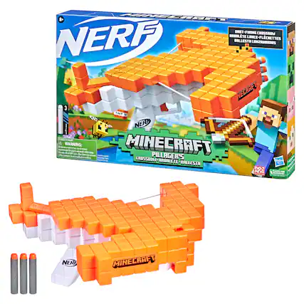 Front. Nerf - Nerf Minecraft Pillager's Crossbow.