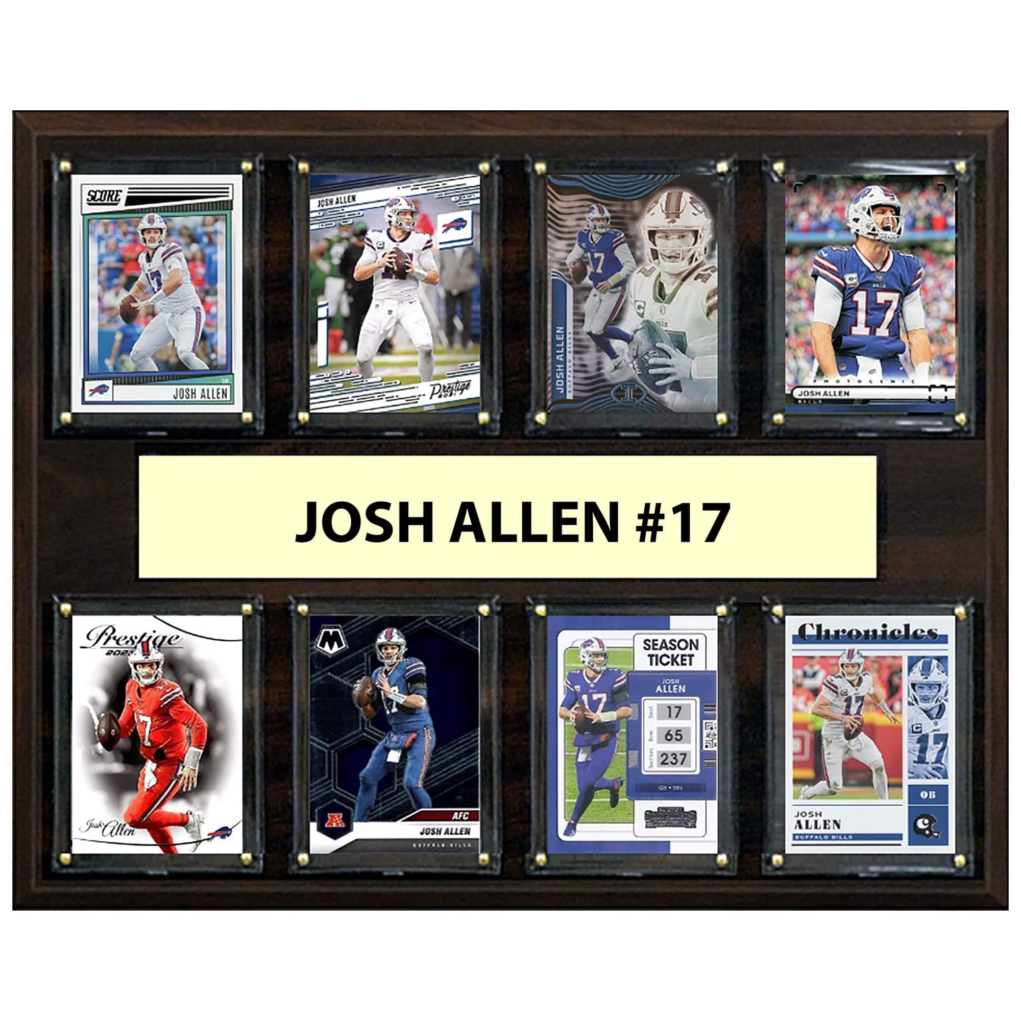 "C&I Collectibles - Josh Allen Buffalo Bills 12"" x 15"" Trading Card Plaque - Multicolor" price history on PriceWatchPro