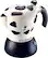 Angle Standard. Bialetti - Mukka Express 2-Cup Coffee/Cappuccino Maker - Cow Print.