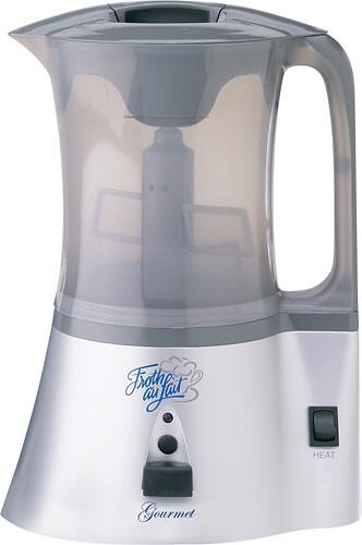 Front Standard. Froth Au Lait - Gourmet 1-1/2-Cup Automatic Hot and Cold Milk Frother - Stainless-Steel.