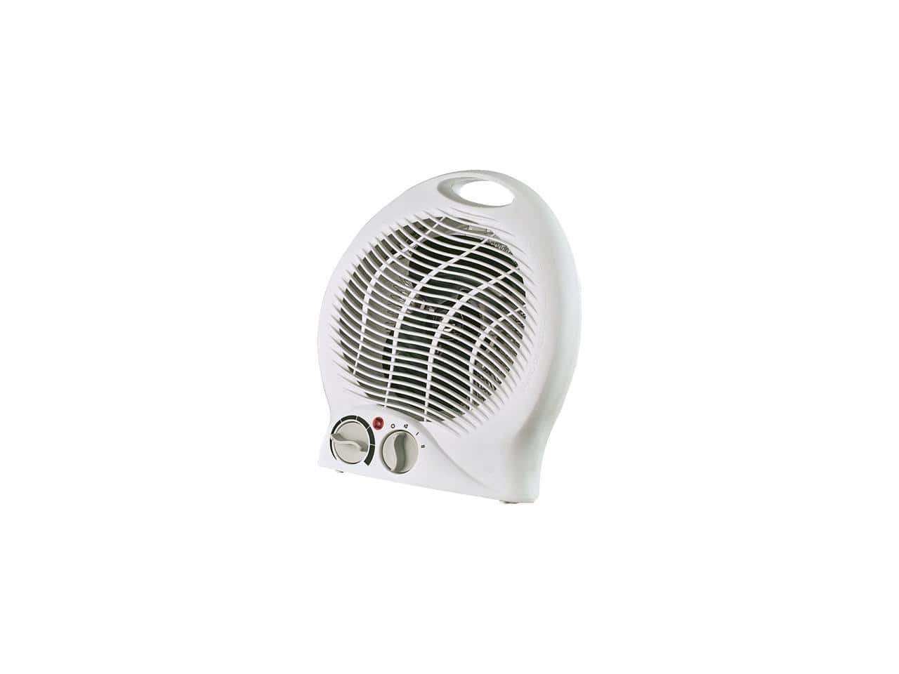 Optimus - H-1322 Portable 2-Speed Fan Heater with Thermostat - White