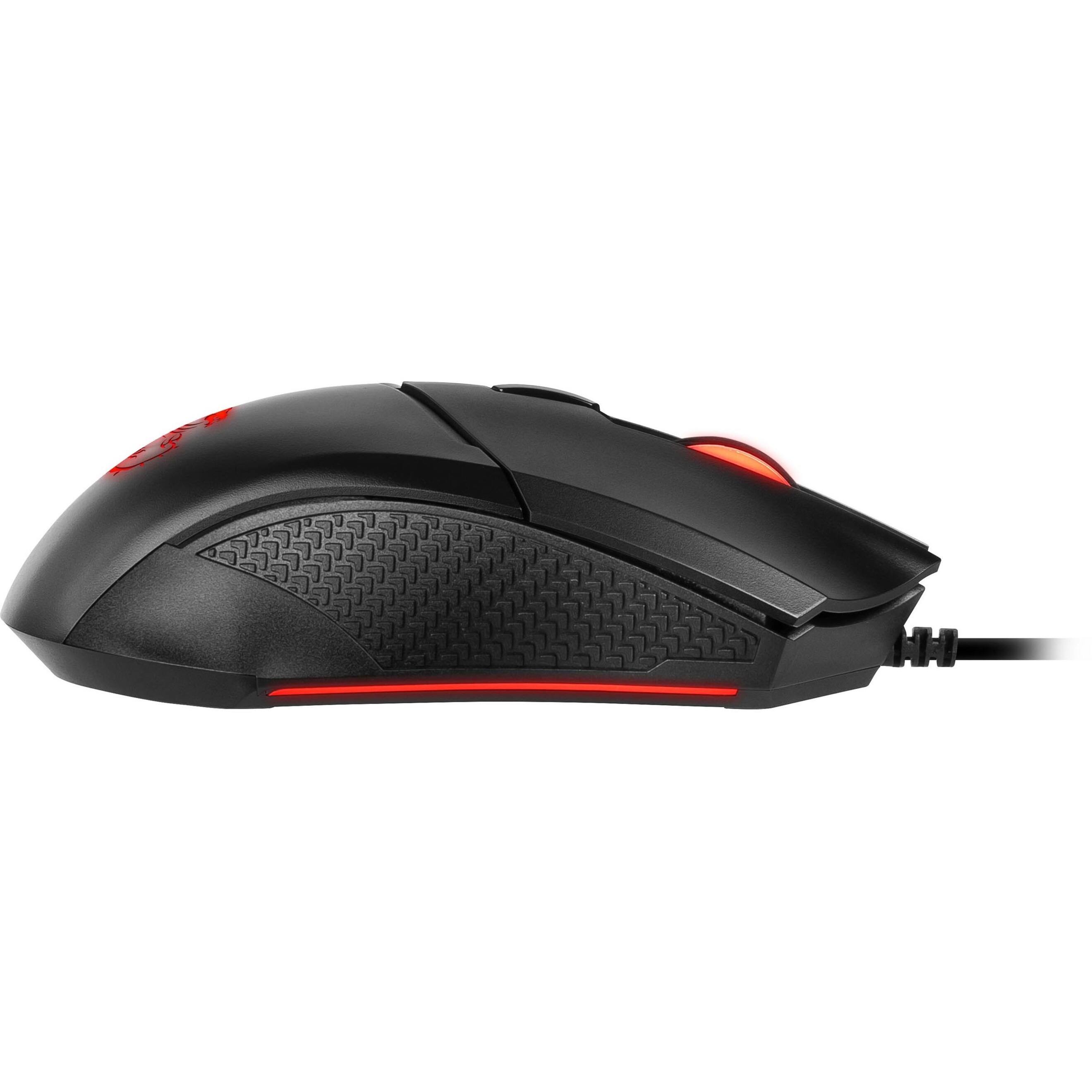 Alt View 20. MSI - Clutch GM08 Wired Optical Gaming Mouse - Black.