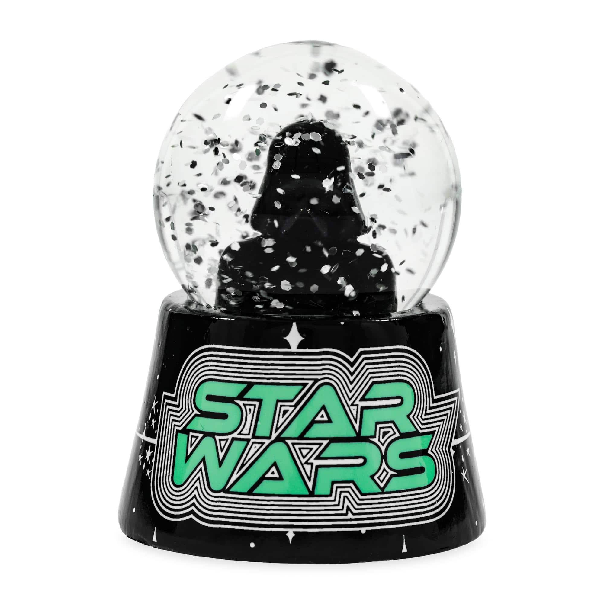 Silver Buffalo - Star Wars Darth Vader 3-Inch Mini Light-Up Snow Globe - Black