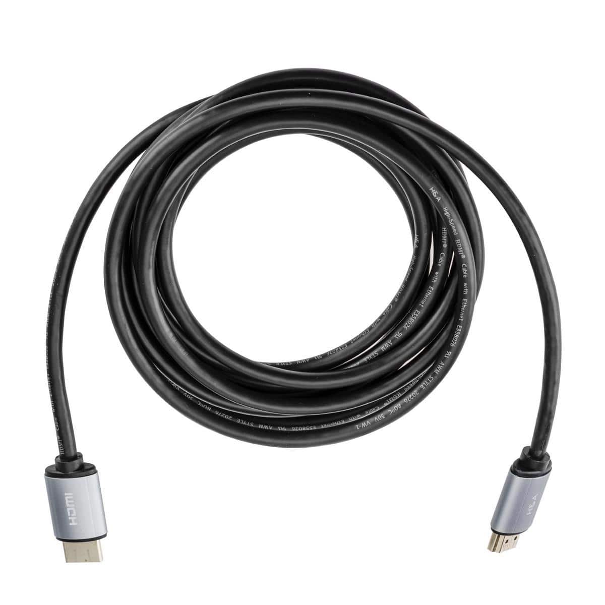 H&A - HA High-Speed HDMI 2.0 Cable with Ethernet (Gold Series) 10'