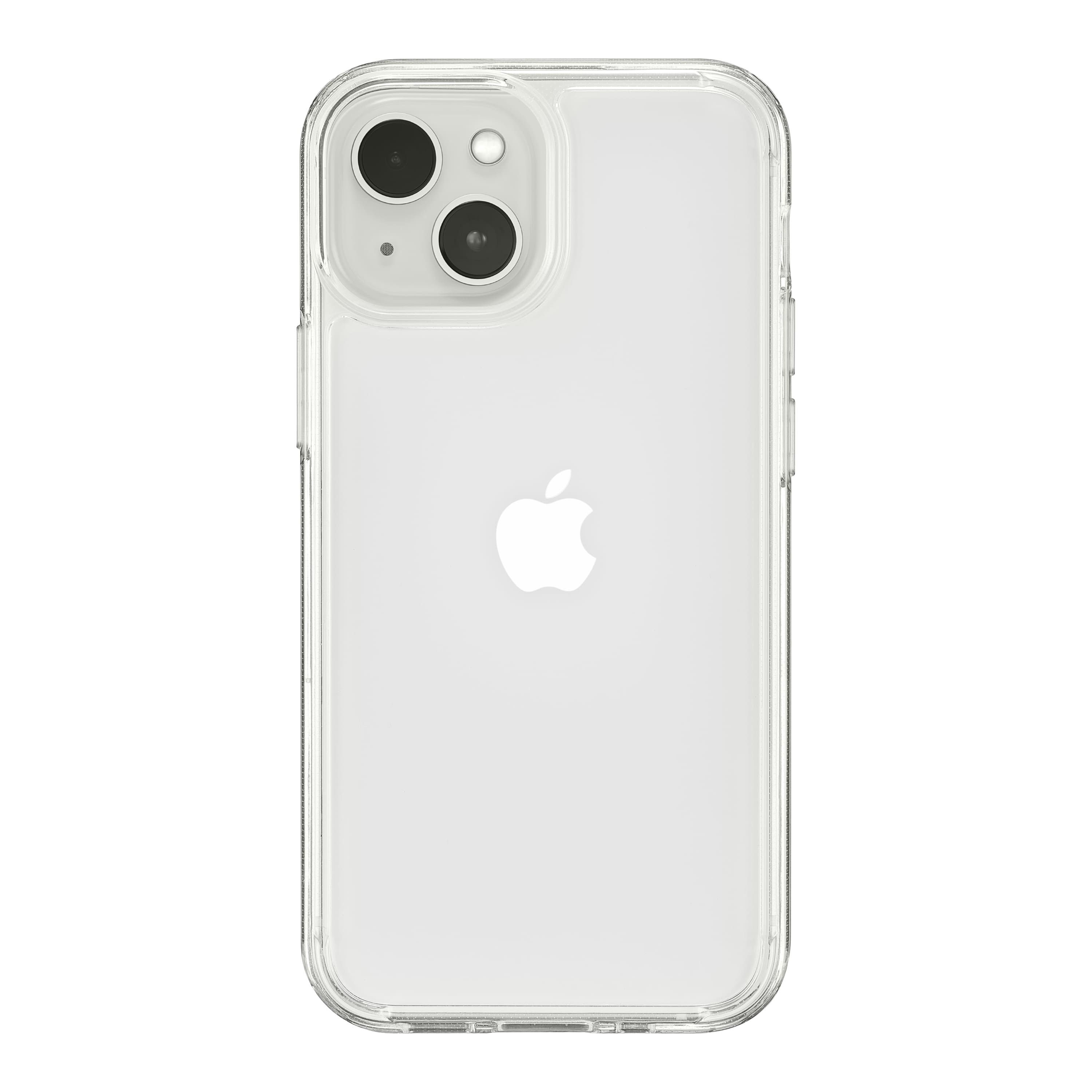Front. Insignia™ - Hard Shell Case for iPhone 13 Mini and iPhone 12 Mini - Clear.