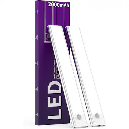 2000mAh
Under Cabinet Sensor Lighting
LED
Motion Detection
Cabinet Sensor
