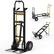 Front. Costway - 3-in-1 Convertible Hand Truck with 4 Rubber Wheels 1000 lbs Max Load Capacity - Black/Yellow.