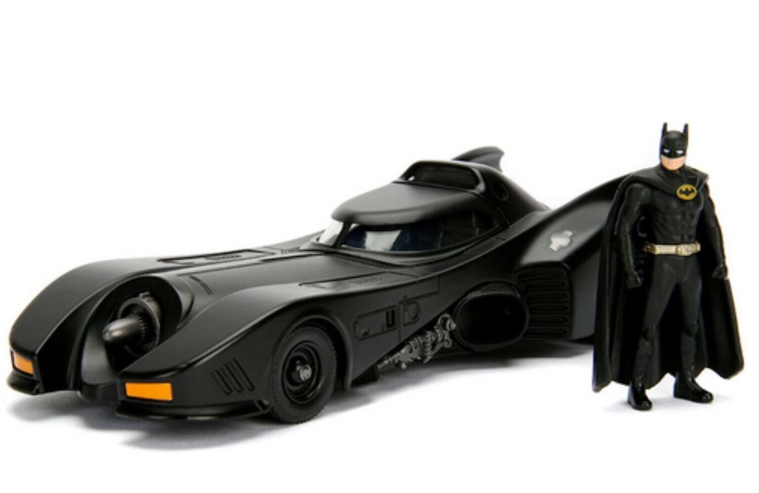 Alt View 1. Jada Toys - Jada Toys - Build N' Collect 1989 Batmobile & Batman Figure 1/24 Diecast Model Kit   - Collectibles - Multicolor.