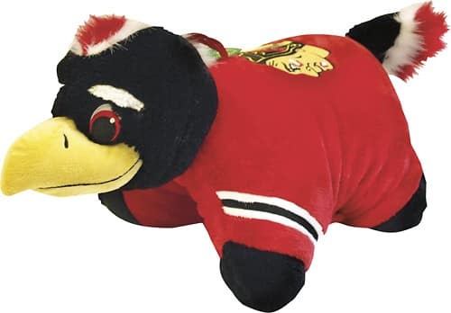 Angle Standard. Fabrique Innovations - Chicago Blackhawks Pillow Pet.