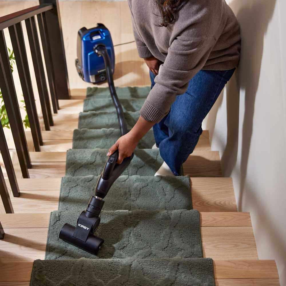 Back. Kirby - C550 Signature Series Canister Vacuum with Multi-Surface Power Nozzle - Kirby Blue.