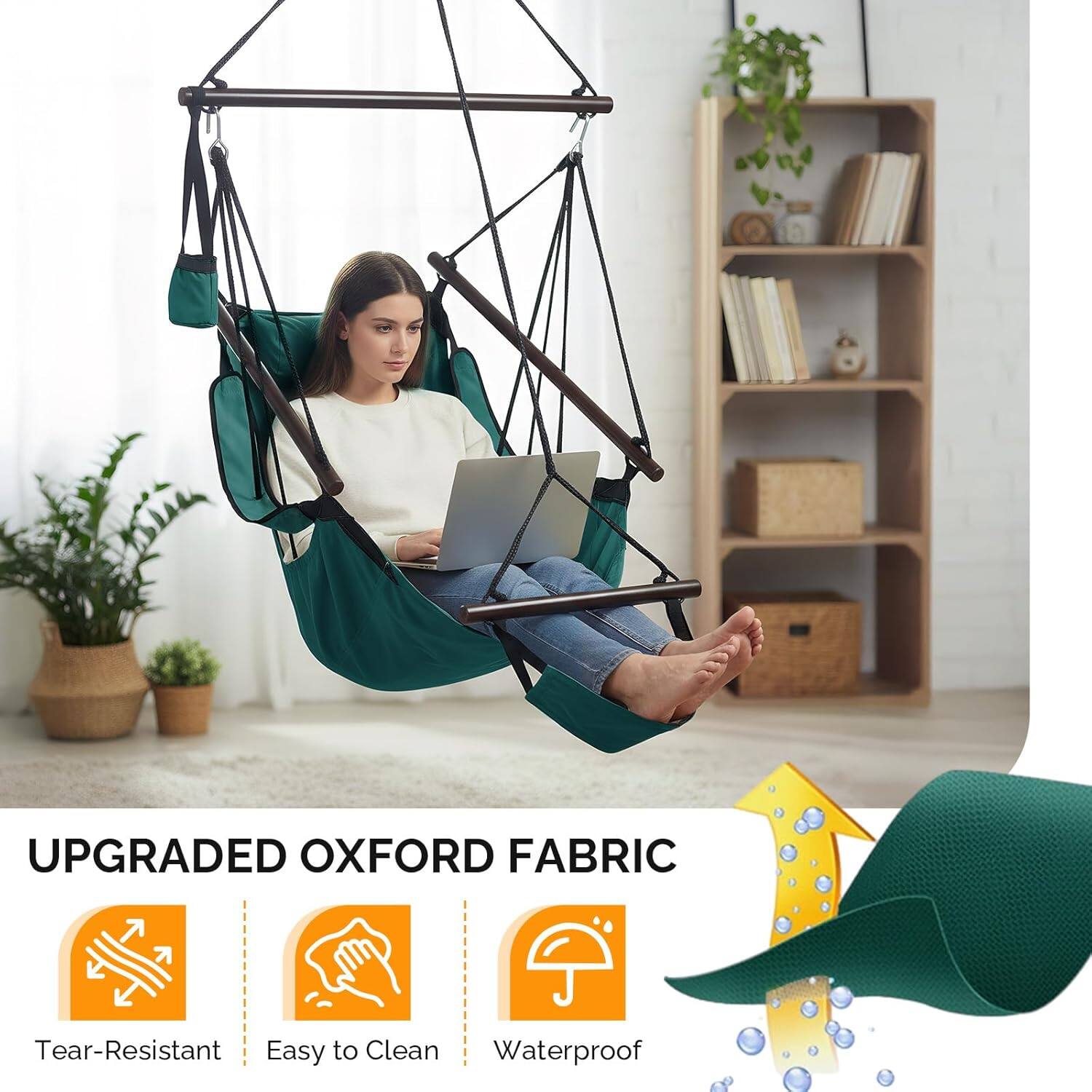 UPGRADED OXFORD FABRIC

- Tear-Resistant
- Easy to Clean
- Waterproof