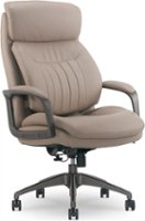 La-Z-Boy - Calix Big and Tall Executive Chair with TrueWellness Technology Office Chair - Taupe - Front_Zoom