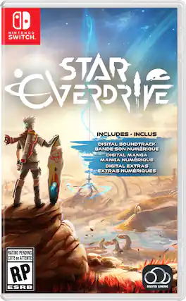 NINTENDO SWITCH - STAR CVERDRIVE INCLUDES- INCLUS DIGITAL SOUNDTRACK BANDE-SON NUMRIQUE DIGITAL MANGA MANGA NUMRIQUE DIGITAL EXTRAS EXTRAS NUMRIQUES RATING PENDING COTE en ATTENTE RP ESRB SILVER LINING - RP (Rating Pending)