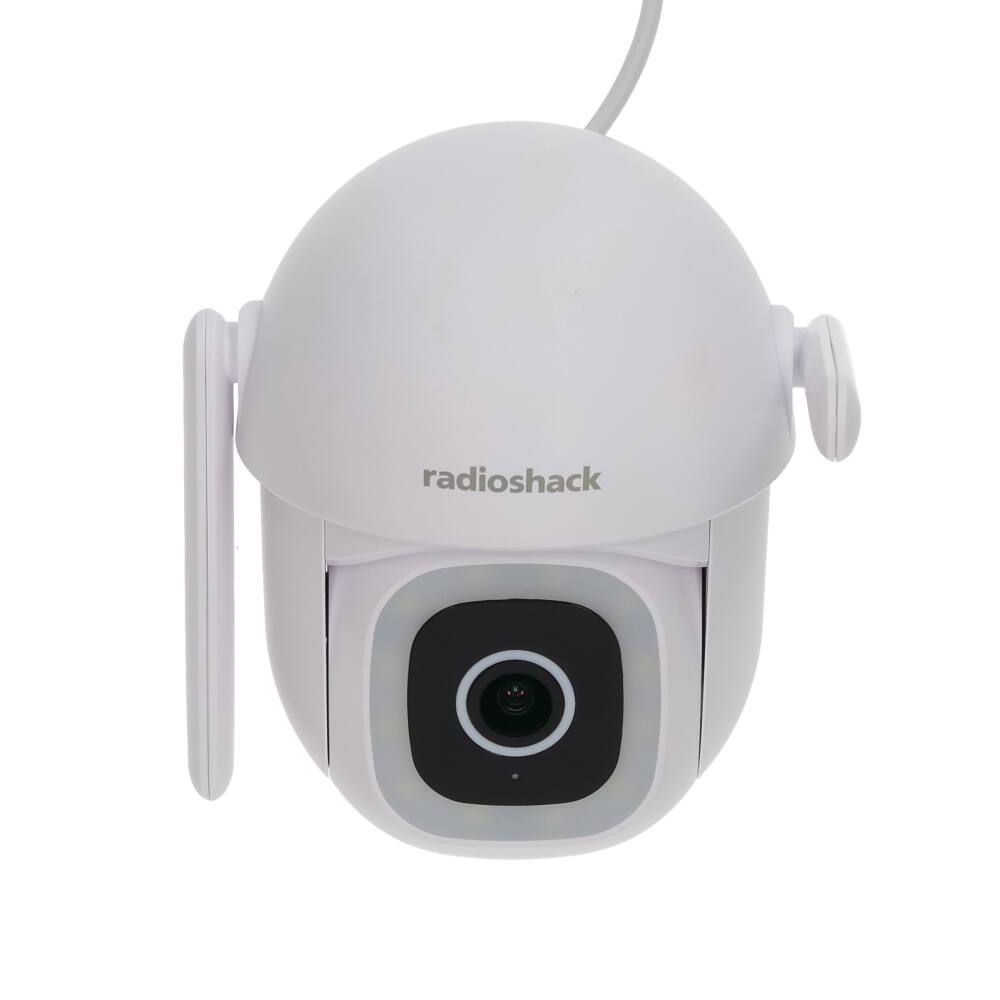 Back. RadioShack - RadioShack Outdoor Security Camera 3MP 1296P WiFi Pan/Tilt Smart Camera – 6301916.