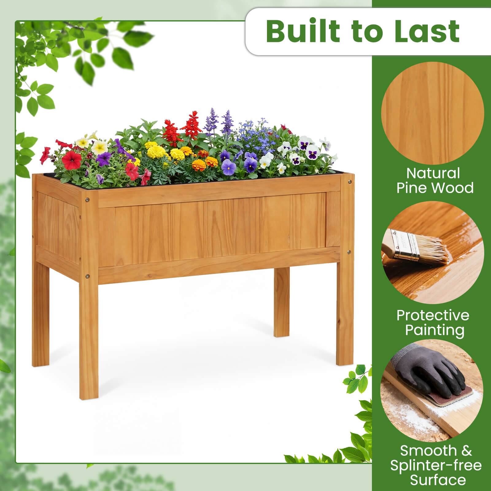 Built to Last  
Natural Pine Wood  
Protective Painting  
Smooth & Splinter-free Surface