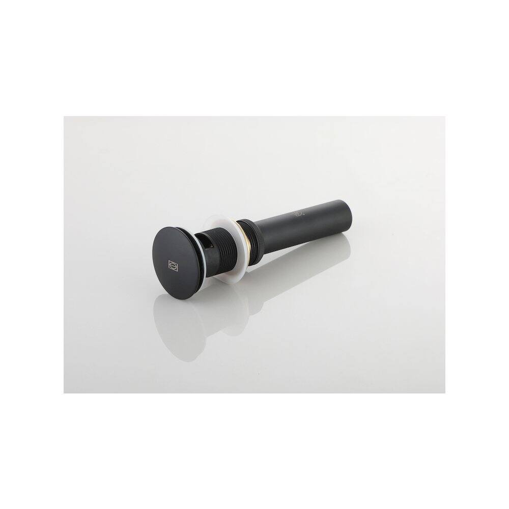 Alt View 1. Elegant Kitchen and Bath - Pop-up bathroom sink drain with overflow in Matte Black - Matte Black.