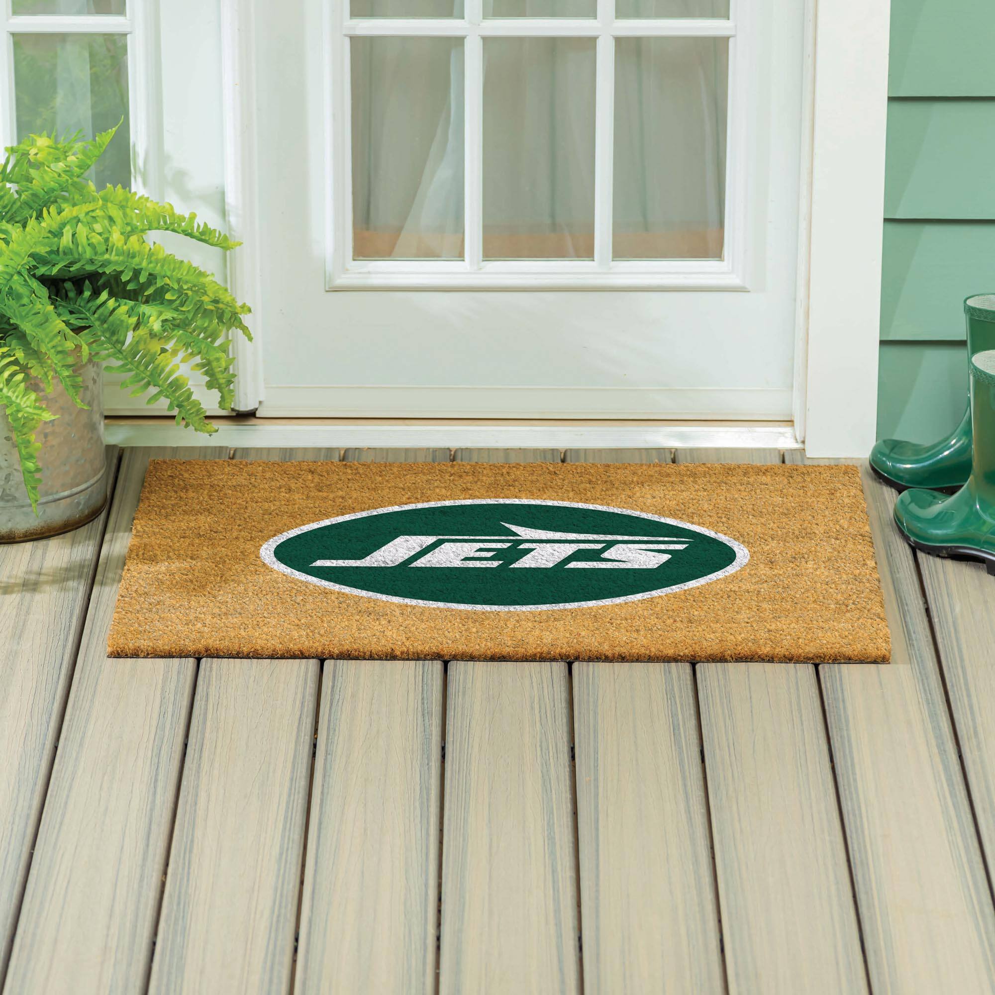 Alt View 3. Evergreen Enterprises - 24" x 36" Outdoor Team Logo Coir Mat - Brown.