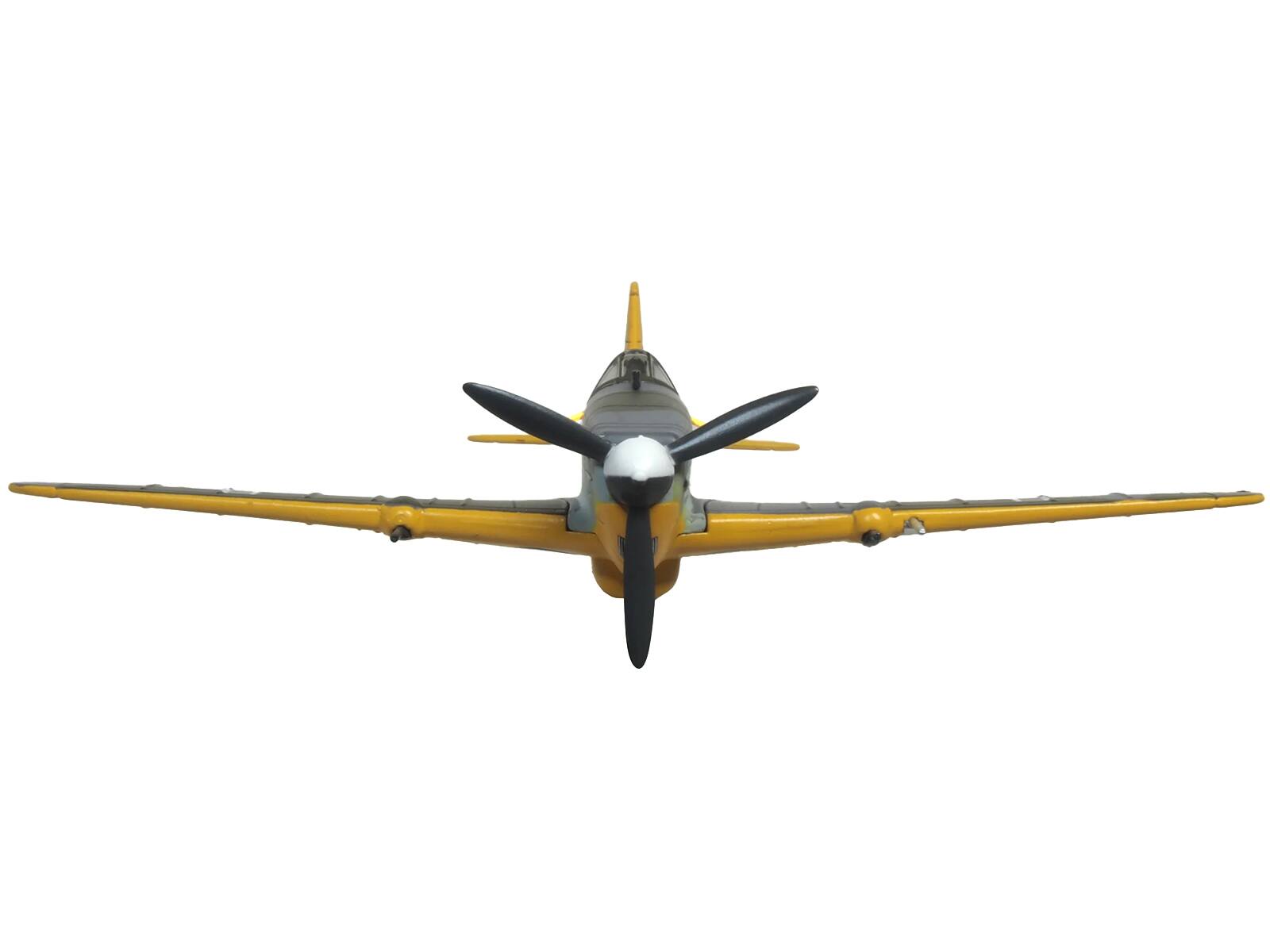 Alt View 2. Oxford Diecast - Morane-Saulnier M.S.406 Fighter Aircraft "KG200, France" (1943) German Luftwaffe 1/72 Model Airplane by Oxford Diecast.