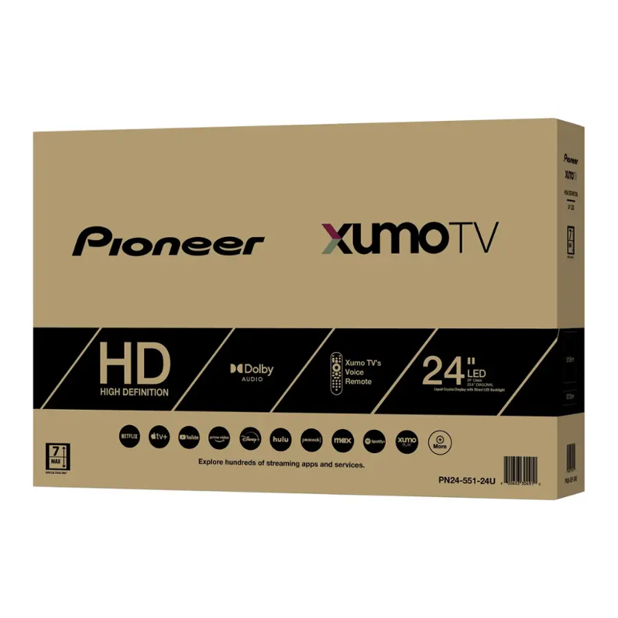 Alt View 1. Pioneer - 24” Class LED HD Xumo Smart TV - Black.