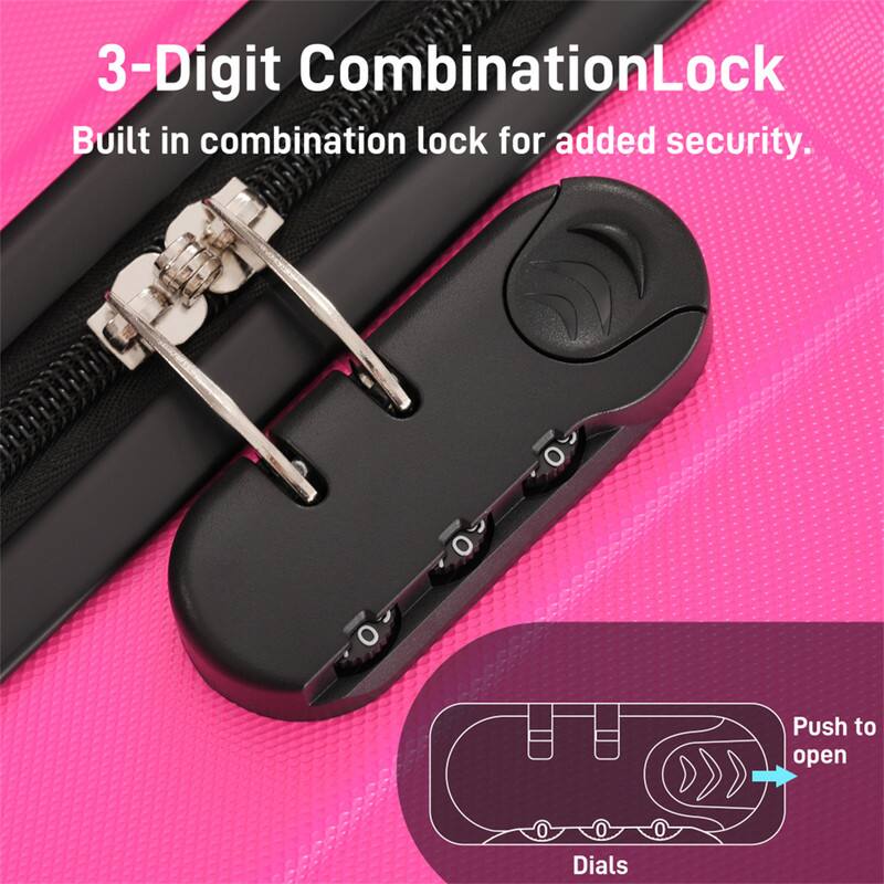 3-Digit Combination Lock

Built in combination lock for added security.

Push to open

Dials