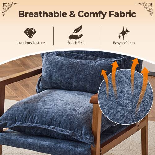 Breathable & Comfy Fabric  
Luxurious Texture  
Sooth Feel  
Easy to Clean