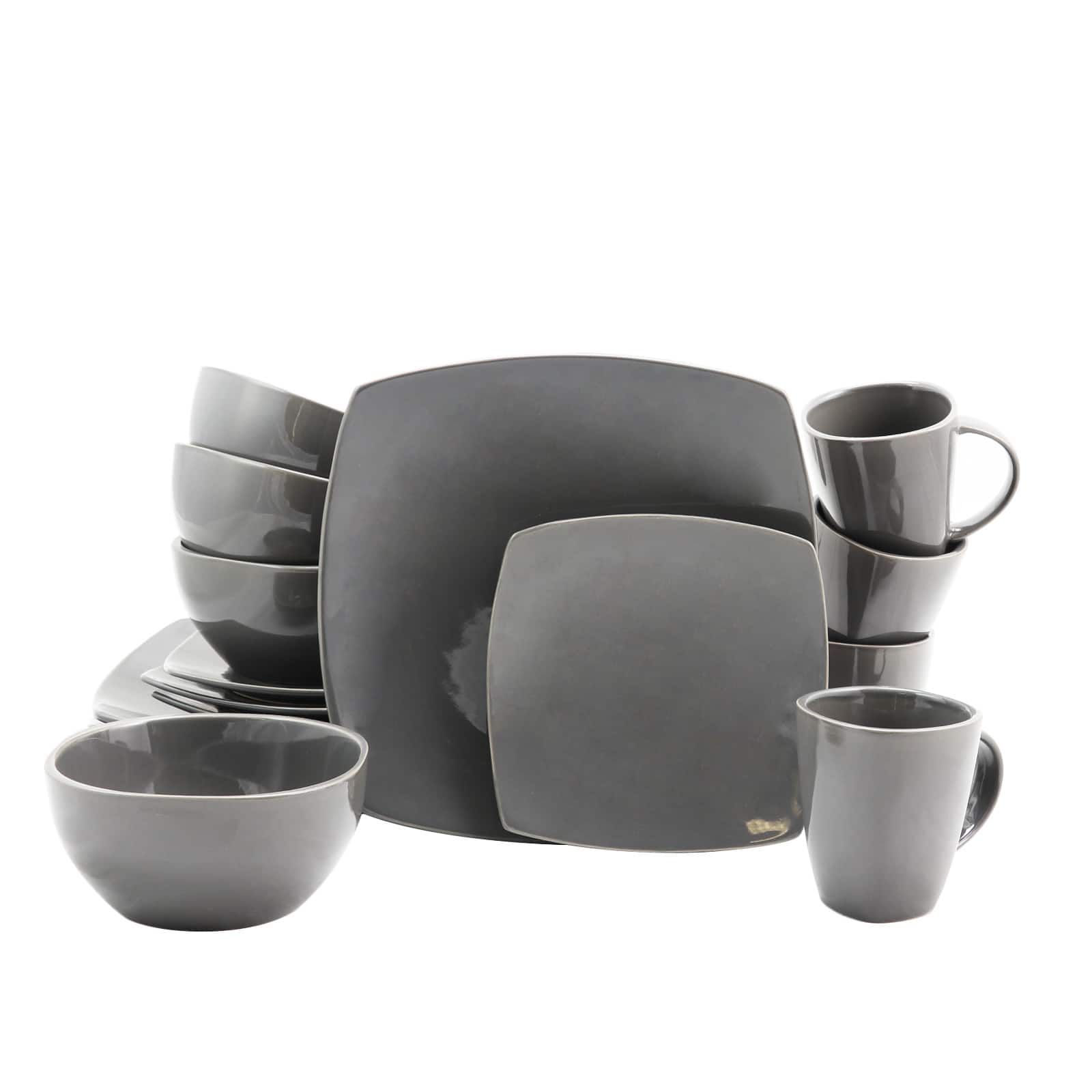 Gibson Home Soho Lounge Square Dinnerware Set - Thumbnail 2