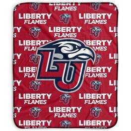 Pegasus - Liberty Flames 50" x 60" Repeat Wordmark Fleece Blanket - Multicolor