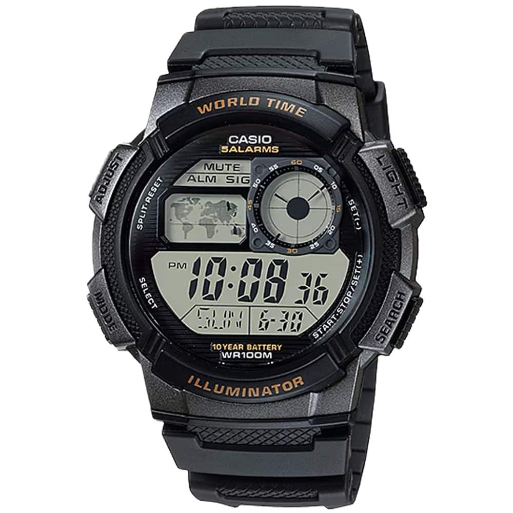 Casio - Men’s Digital Watch with Dial - AE-1000W-1AV - Black