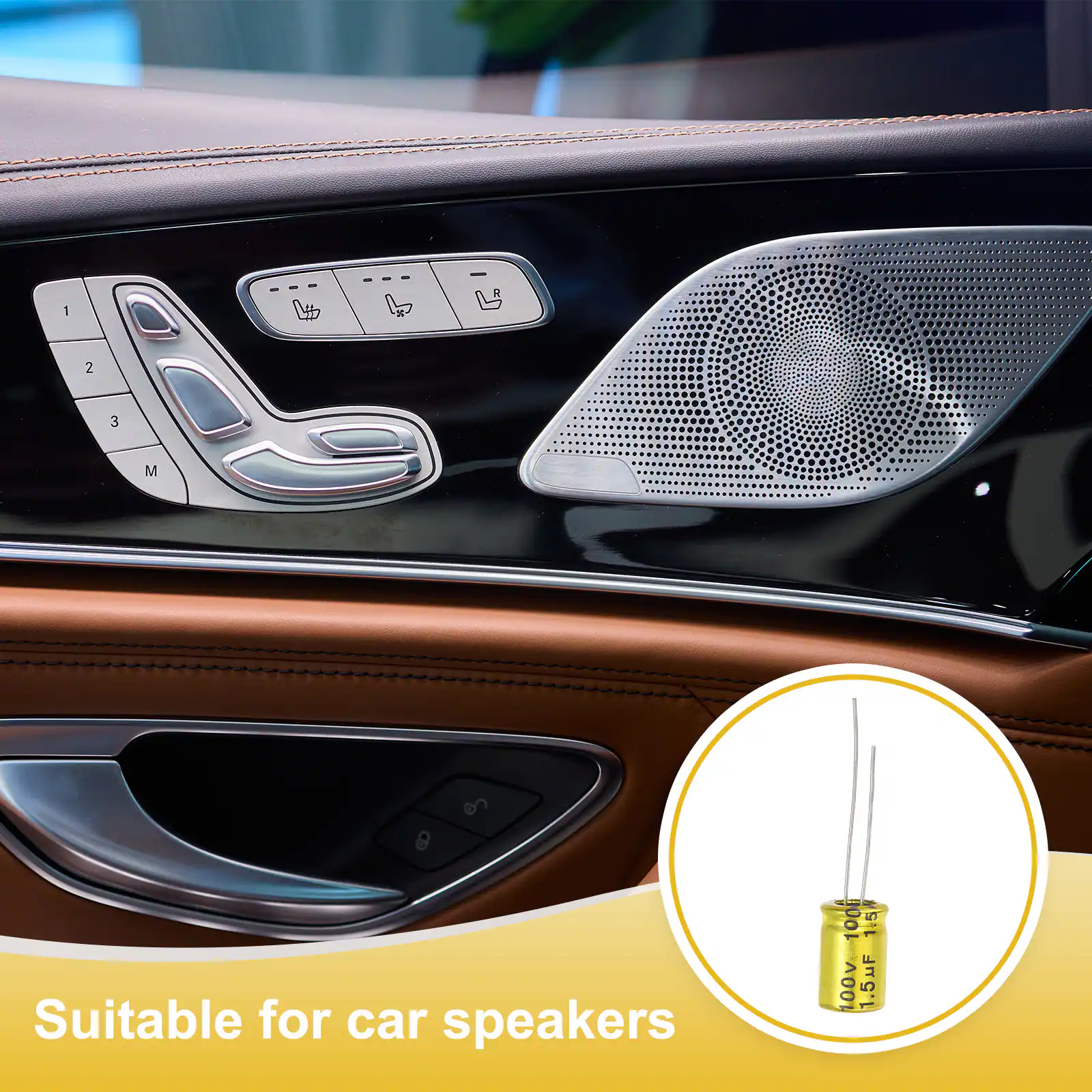 1 2 3 M & Suitable for car speakers A 100 1.5 100v 1.5uF